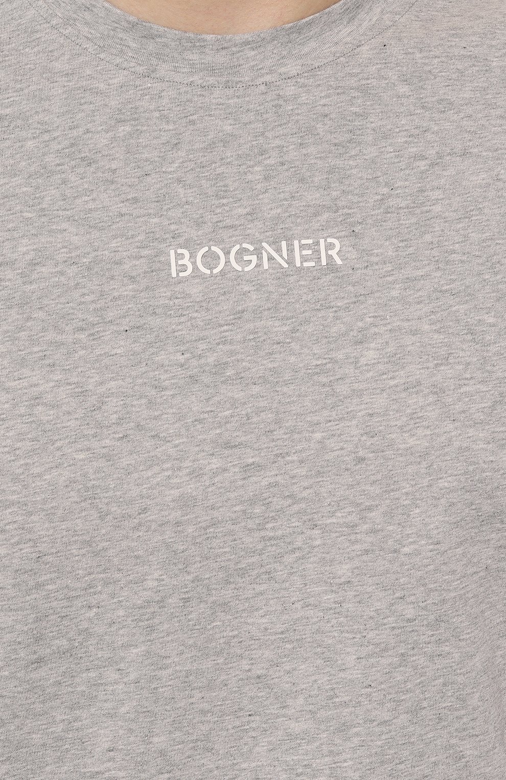 Хлопковая футболка BOGNER светло-серого цвета по цене 11600 руб., арт. 58446604, фото 5 Хлопковая футболка BOGNER, арт. 58446604, фото 5