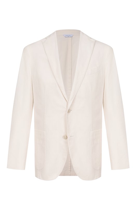 Хлопковый пиджак Boglioli N1302Q/SB6754 Кремовый N1302Q/SB6754