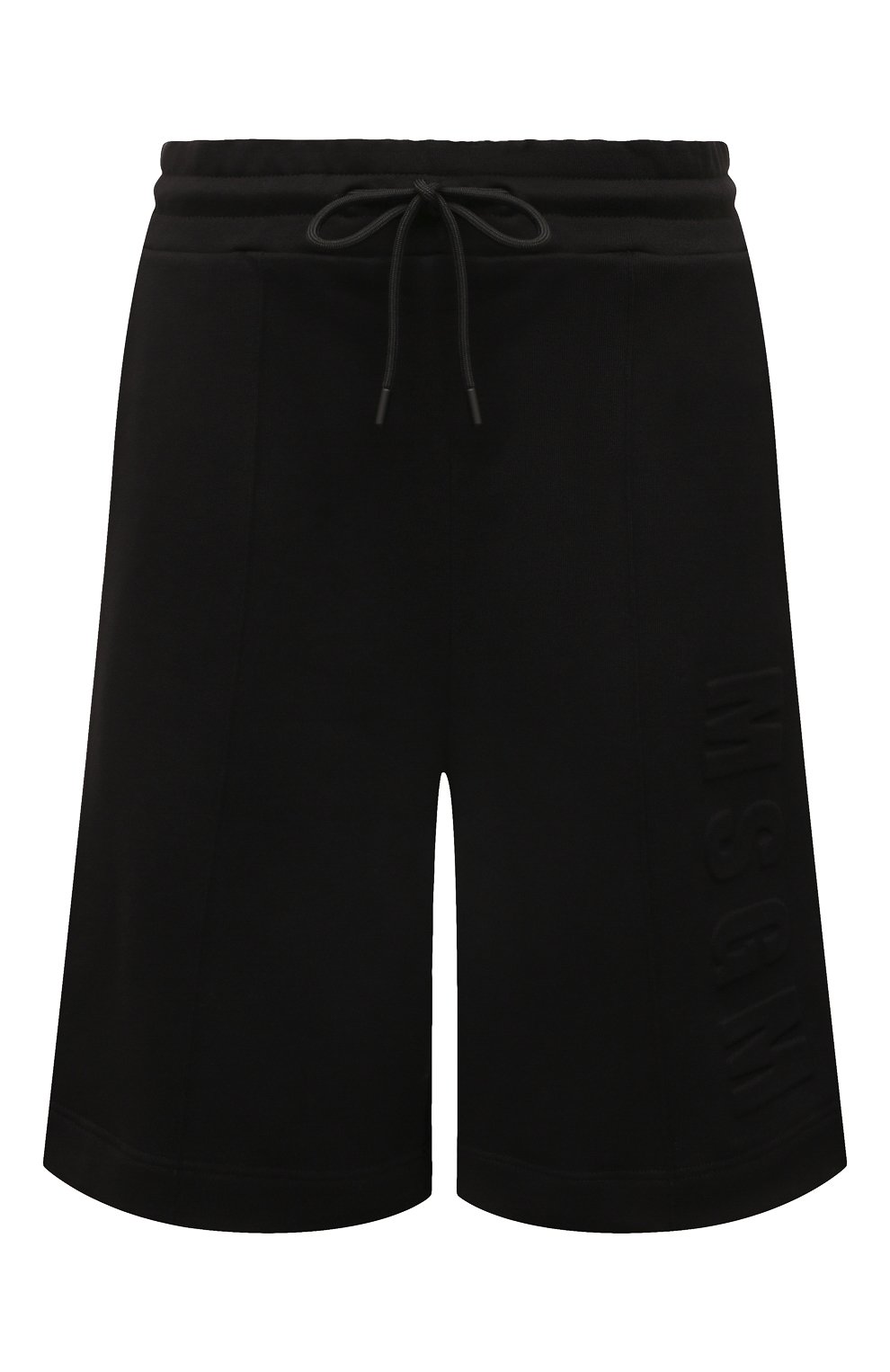 Хлопковые шорты MSGM черного цвета по цене 26900 руб., арт. 3241MDB69 227299, фото 1 Хлопковые шорты MSGM, арт. 3241MDB69 227299, фото 1