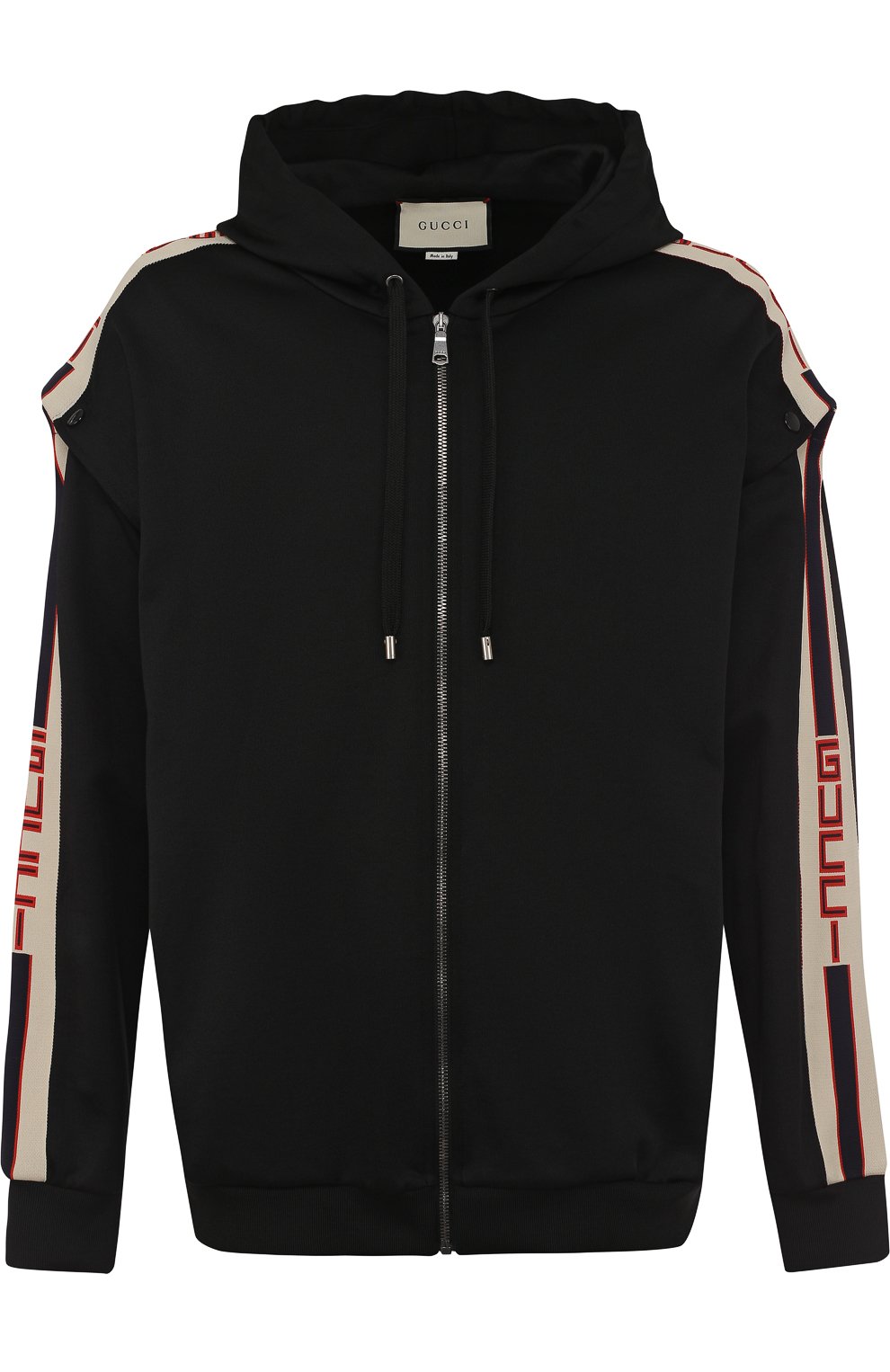 Хлопковая толстовка на молнии с капюшоном GUCCI, арт. 475357/X5U11, фото 1