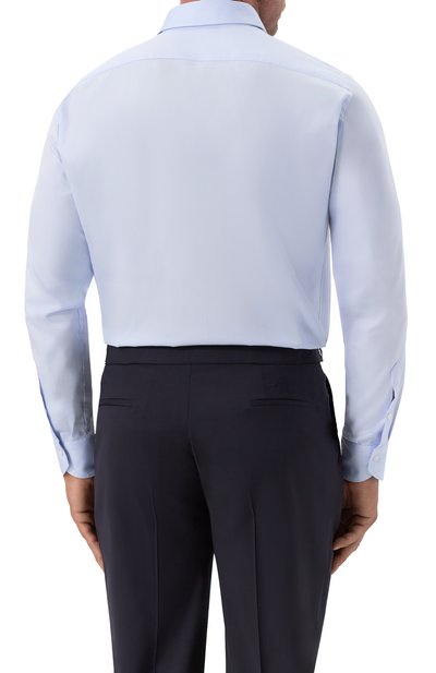 Хлопковая сорочка CANALI светло-голубого цвета по цене 29950 руб., арт. CCL7098/GA03313, фото 4 Хлопковая сорочка CANALI, арт. CCL7098/GA03313, фото 4