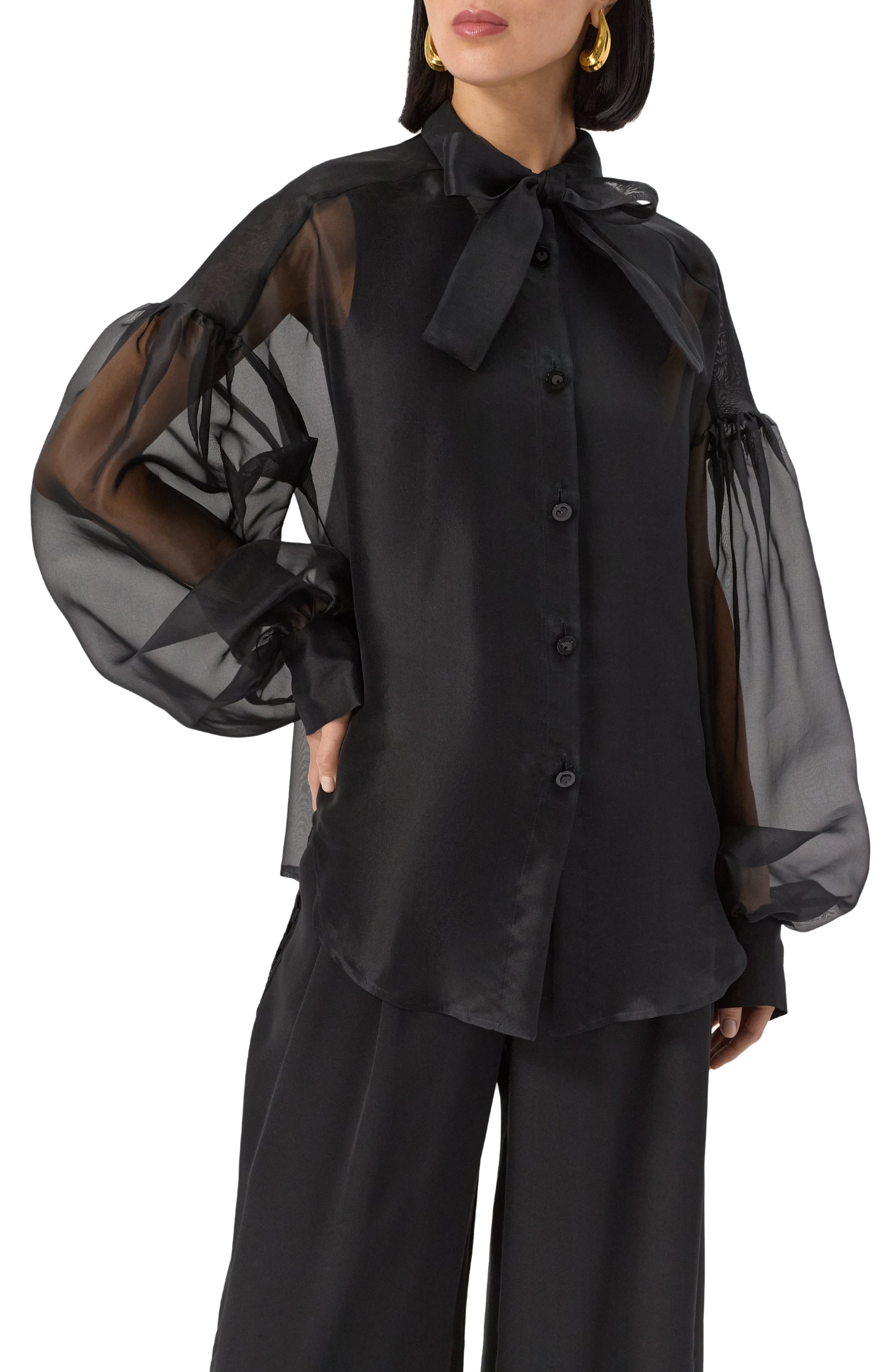 Шелковая блузка AKHMADULLINA, арт. 1225.2BL605/S713, фото 3