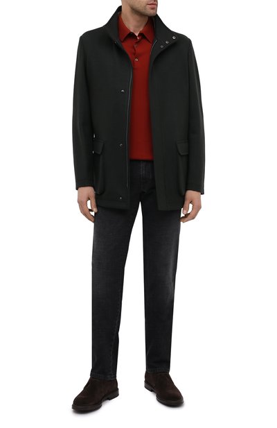 Кашемировая куртка LORO PIANA темно-зеленого цвета по цене 369500 руб., арт. FAL2231, фото 2 Кашемировая куртка LORO PIANA, арт. FAL2231, фото 2