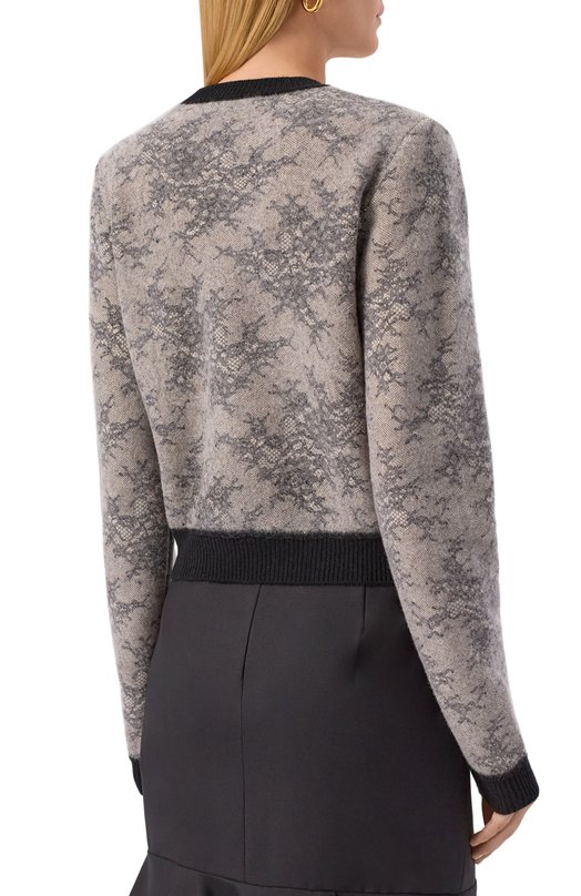 Шерстяной пуловер Nina Ricci 25AMPU009/ML0584 Серый  25AMPU009/ML0584 Фото 4