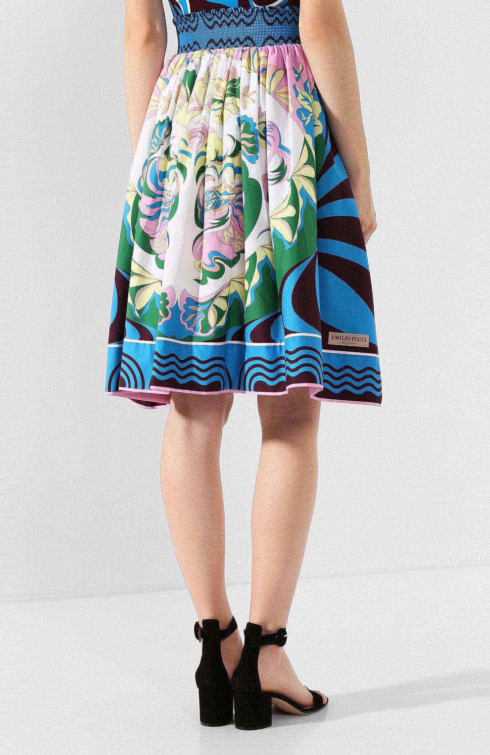 Хлопковая юбка EMILIO PUCCI разноцветного цвета по цене 86950 руб., арт. 0ERW08/0E861, фото 4 Хлопковая юбка EMILIO PUCCI, арт. 0ERW08/0E861, фото 4