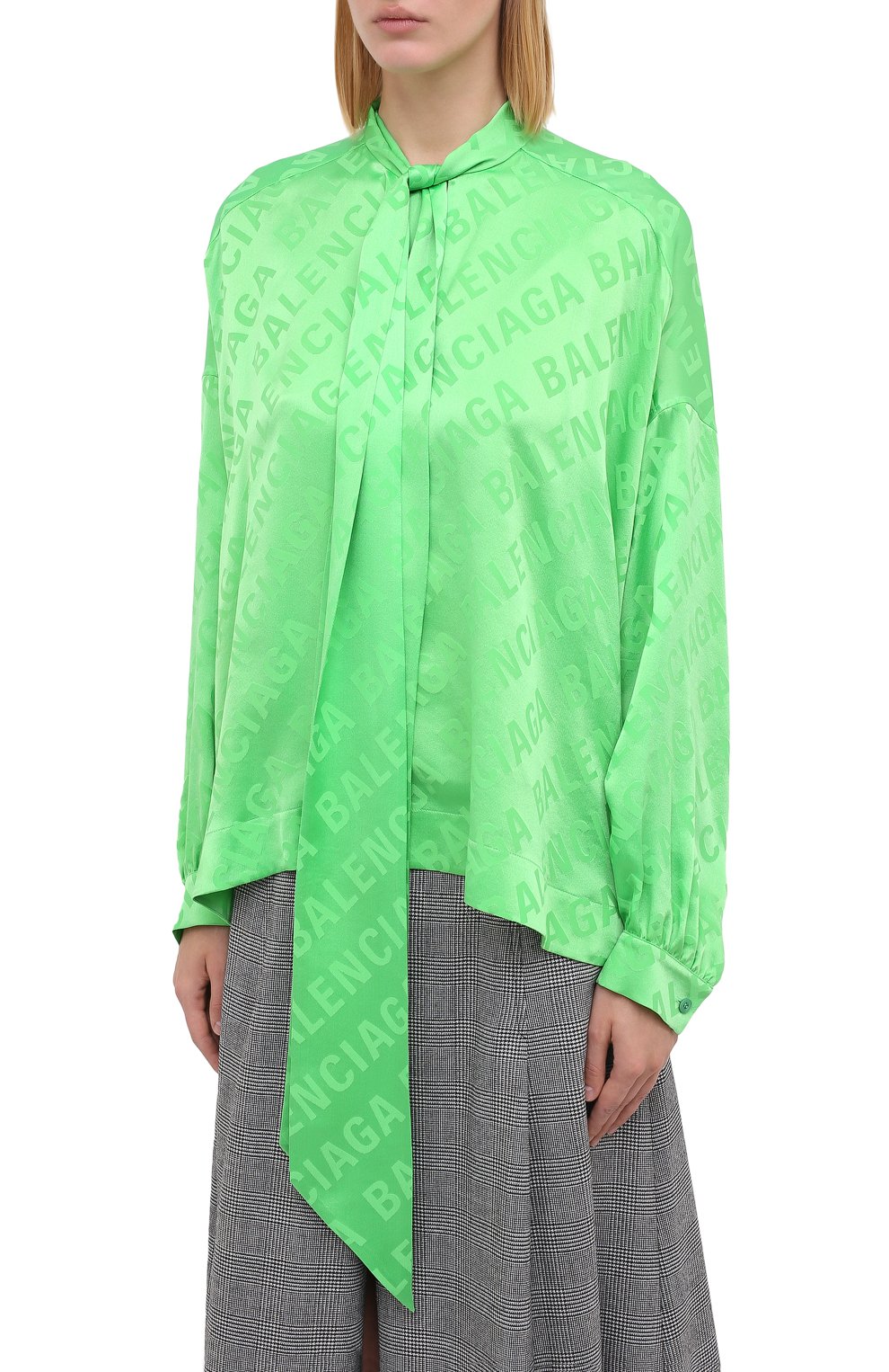 Шелковая блузка BALENCIAGA, арт. 595072/TIN05, фото 4
