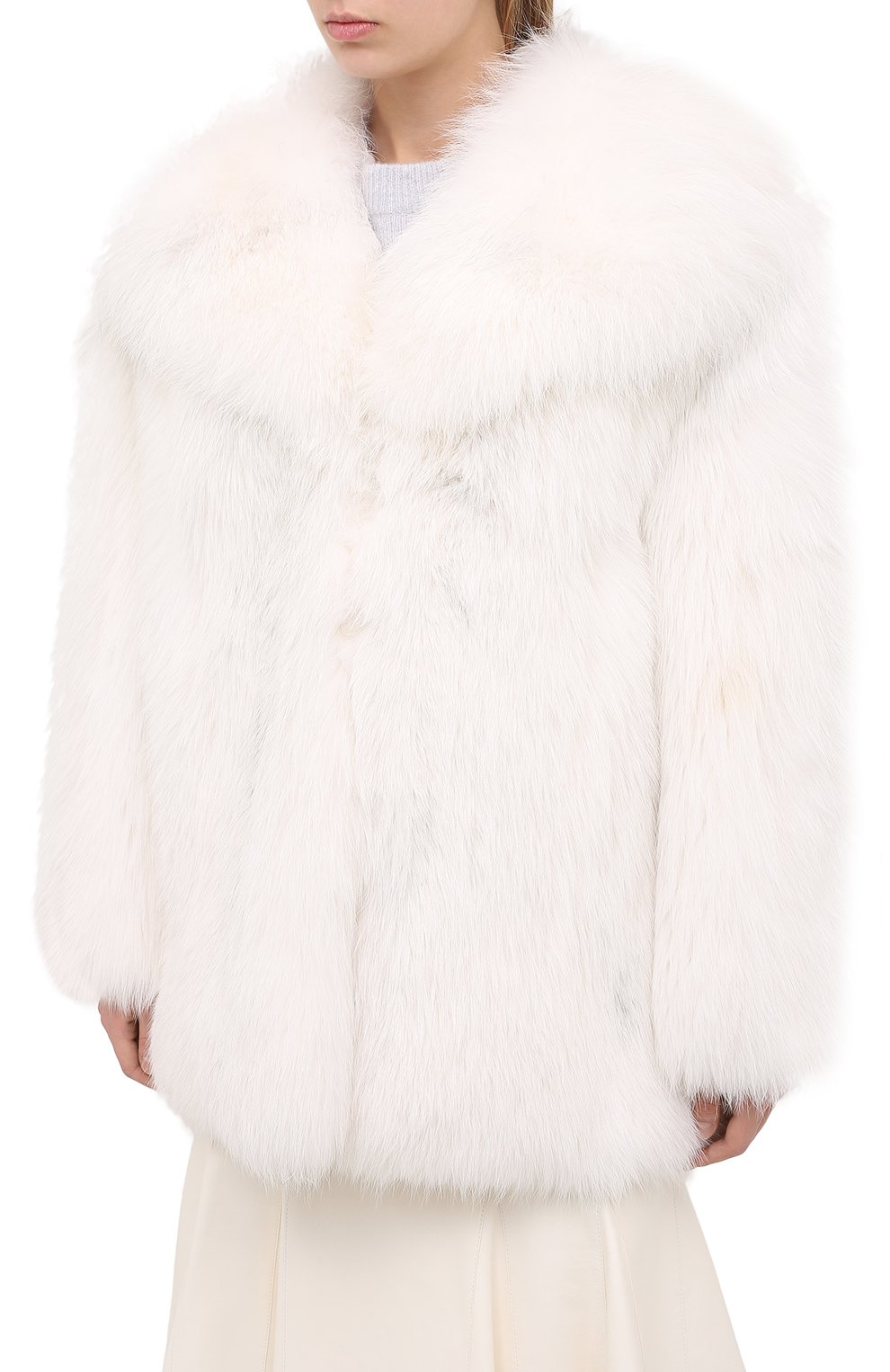 Шуба из меха песца с карма нами VALENTINO, арт. QF3FA565FTF, фото 3