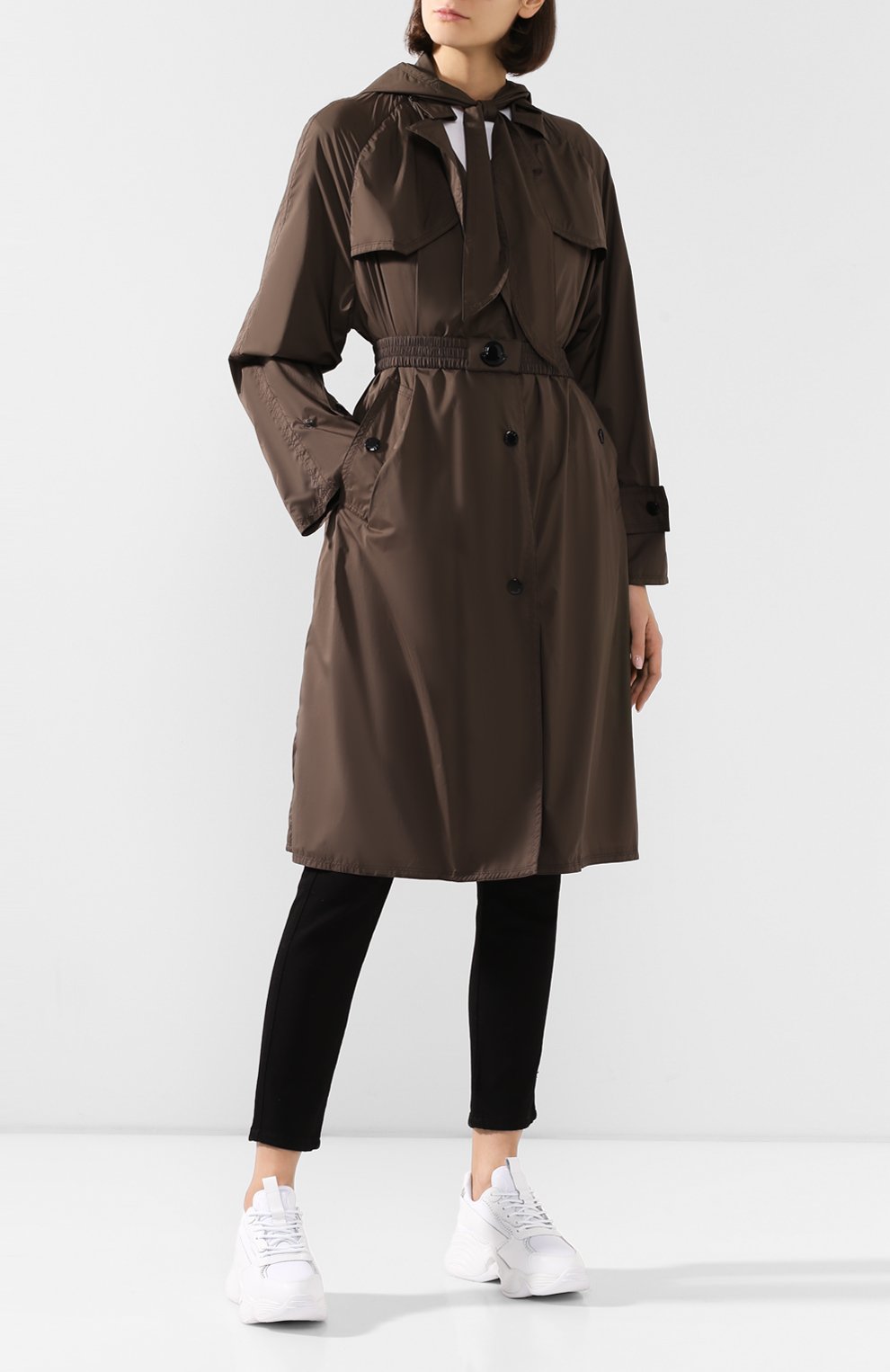 Плащ vermail MONCLER хаки цвета по цене 133000 руб., арт. F1-093-1D503-00-C0391, фото 2 Плащ vermail MONCLER, арт. F1-093-1D503-00-C0391, фото 2