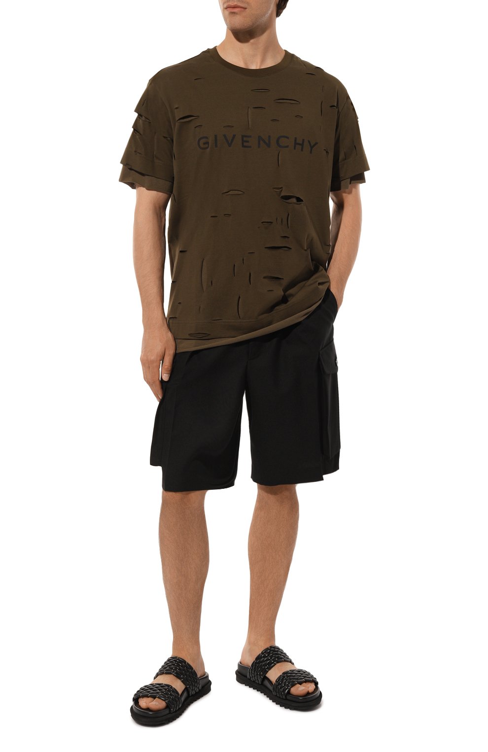 Хлопковая футболка GIVENCHY, арт. BM71GL3Y8Y, фото 2