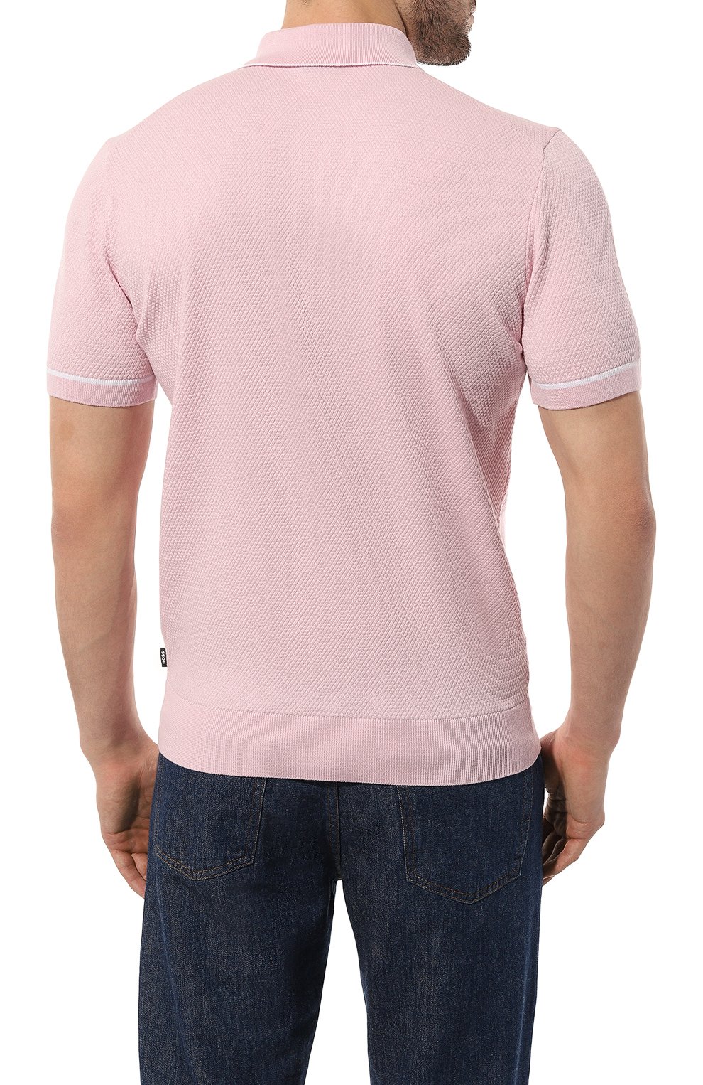 Хлопковое поло BOSS, арт. 50489889, фото 4