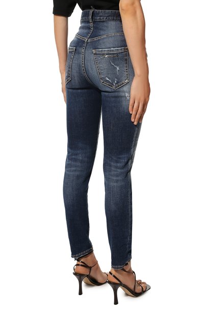 Джинсы DSQUARED2 синего цвета по цене 36200 руб., арт. S75LB0657/S30685, фото 4 Джинсы DSQUARED2, арт. S75LB0657/S30685, фото 4