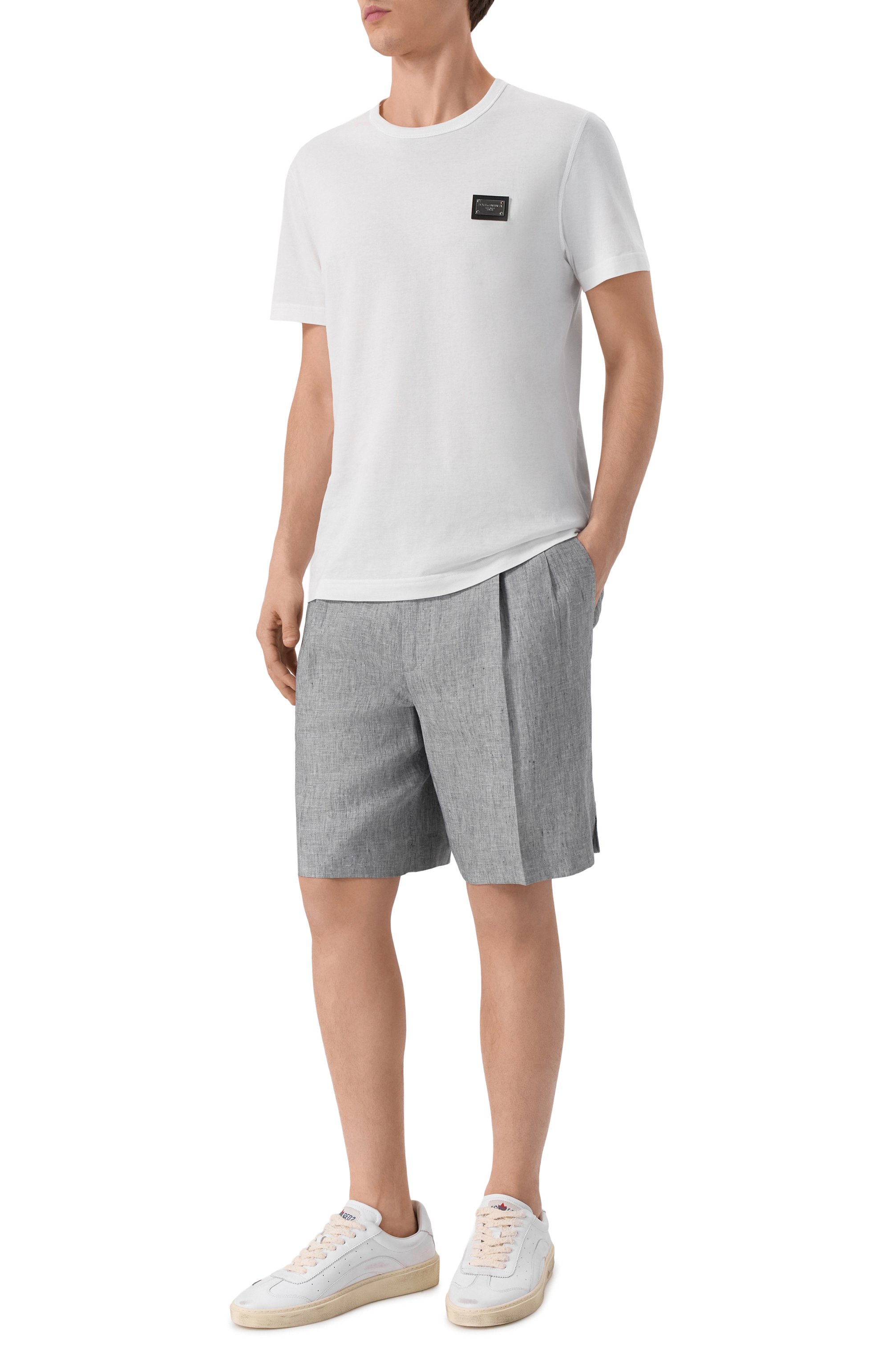 Льняные шорты DOLCE & GABBANA, арт. GP13ST/FU4MF, фото 2