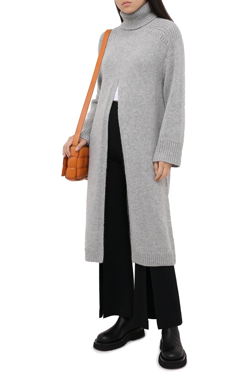 Шерстяной свитер STELLA MCCARTNEY серого цвета по цене 99550 руб., арт. 601735/S2168, фото 2 Шерстяной свитер STELLA MCCARTNEY, арт. 601735/S2168, фото 2
