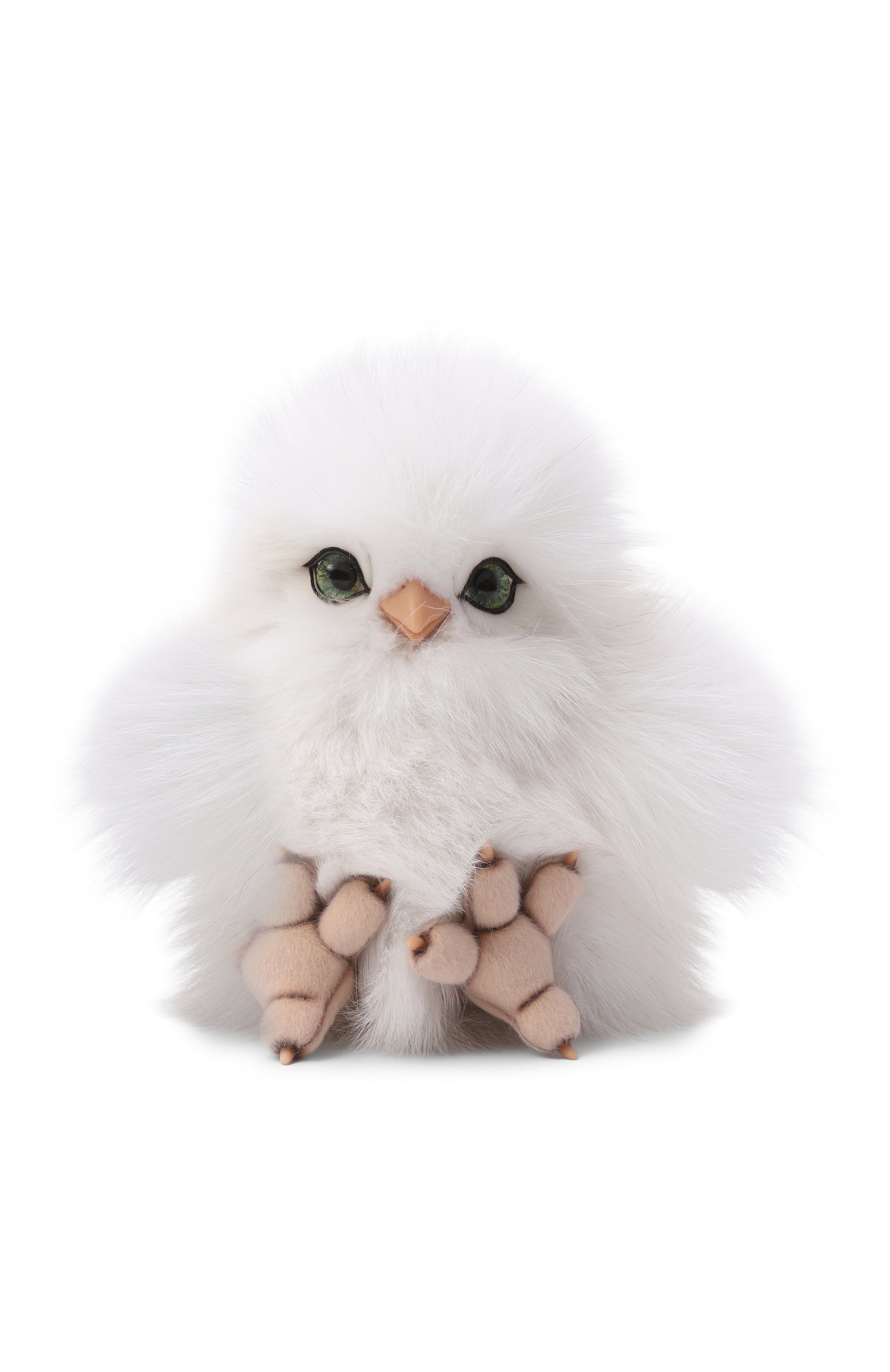 Мягкая игрушка совенок из песца CAROLON, арт. МИ-25-ЛГ-002-6, фото 1