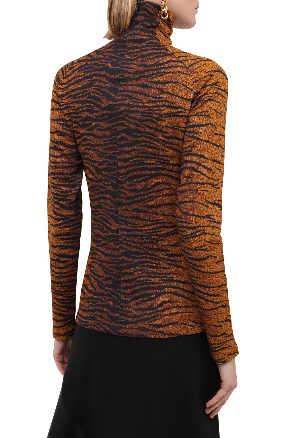 Водолазка из вискозы KENZO коричневого цвета по цене 29950 руб., арт. FA62T08524SV, фото 4 Водолазка из вискозы KENZO, арт. FA62T08524SV, фото 4