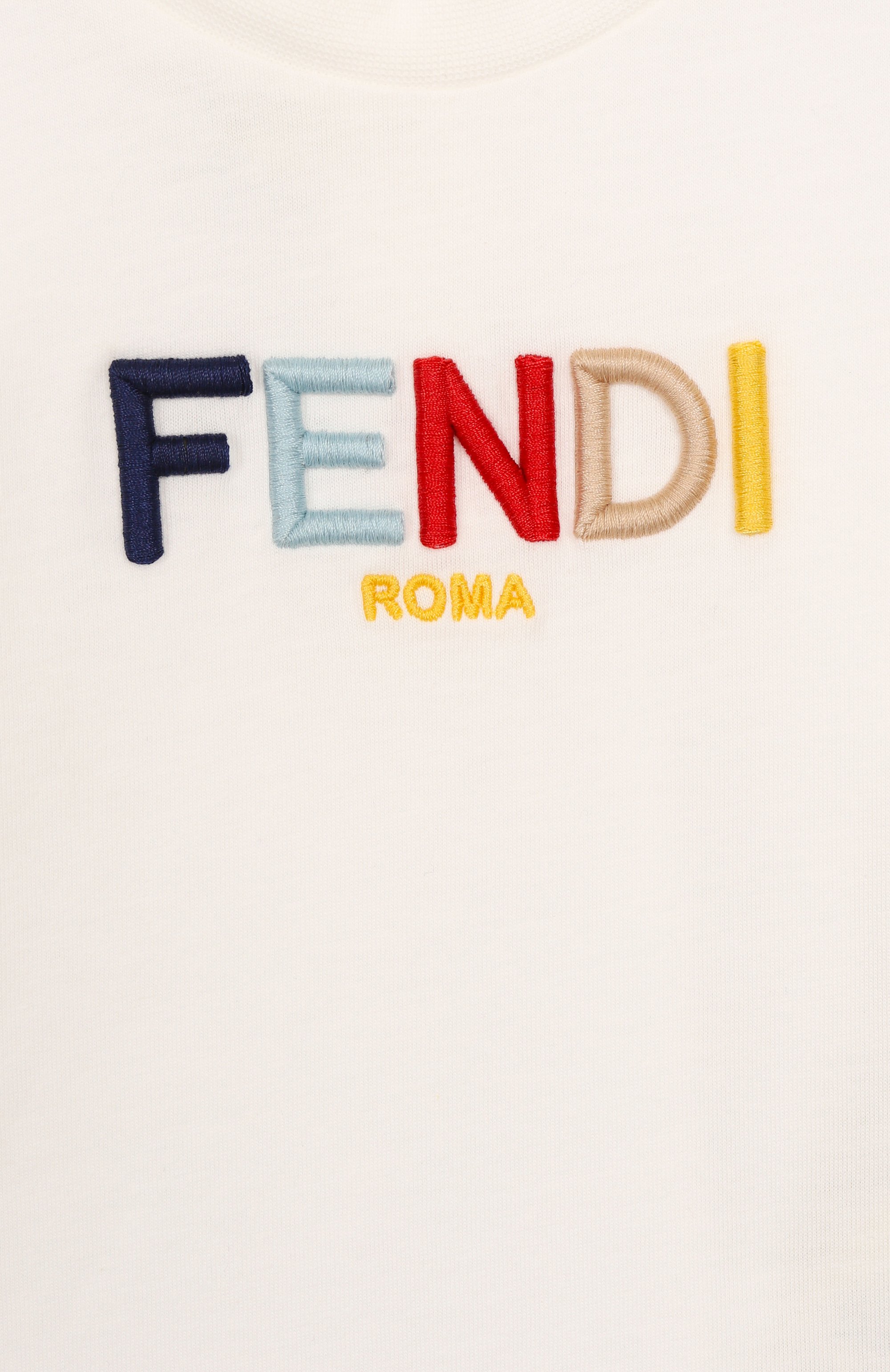 Хлопковая футболка FENDI, арт. BUI088/7AJ, фото 3