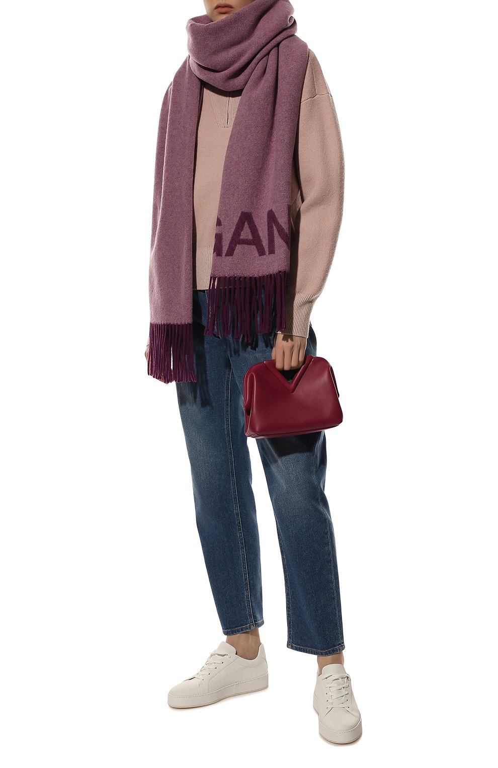 Шерстяной шарф GANNI, арт. A3969, фото 2