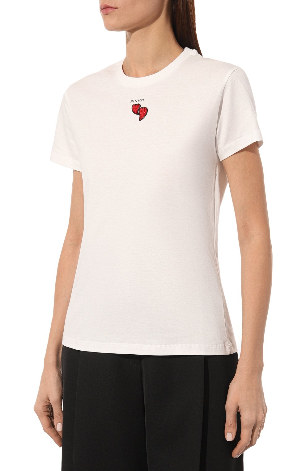 Хлопковая футболка PINKO, арт. 100789/A1P8, фото 3