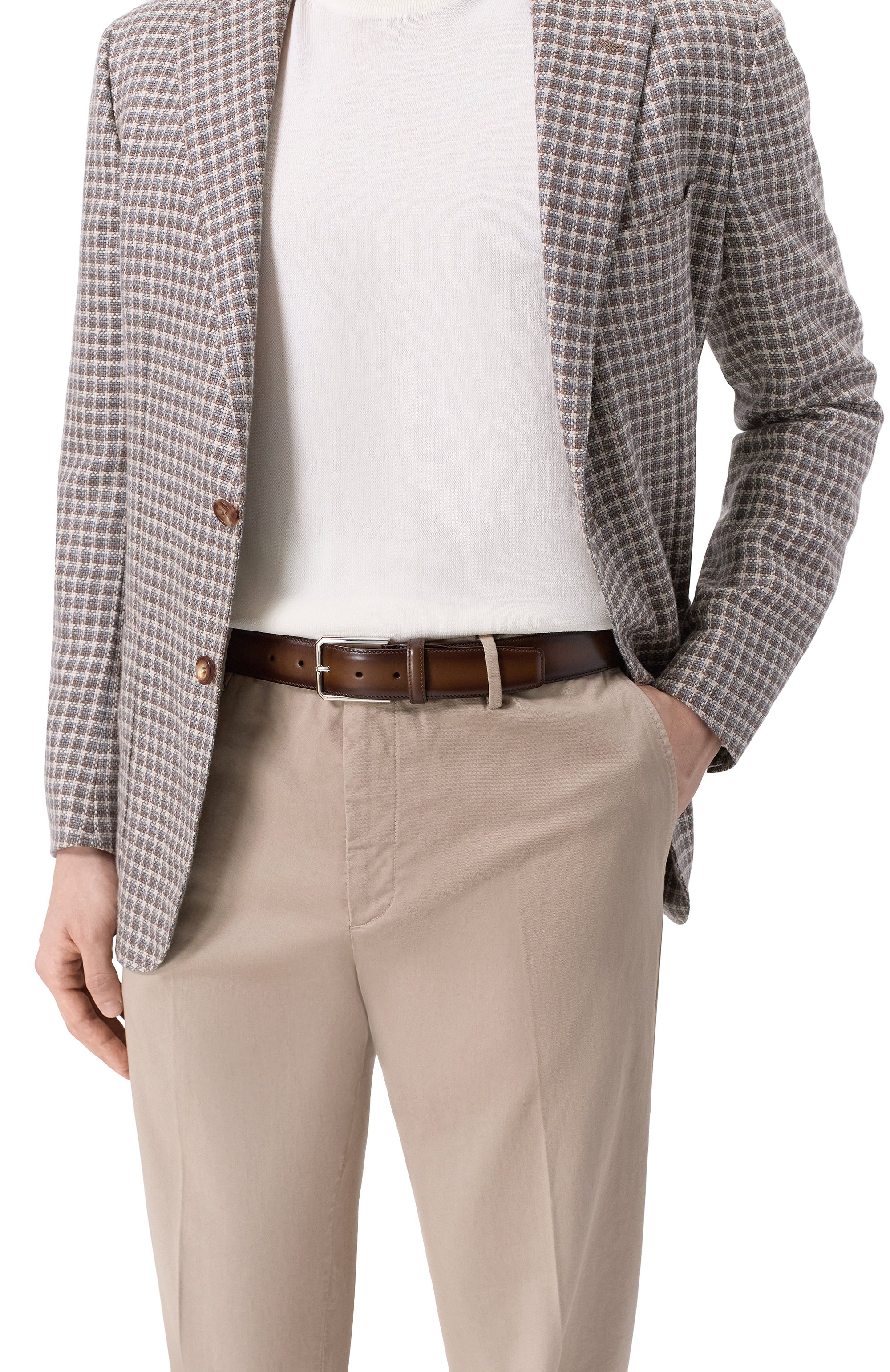 Кожаный ремень SANTONI, арт. CM35VC003B91EVVD, фото 2