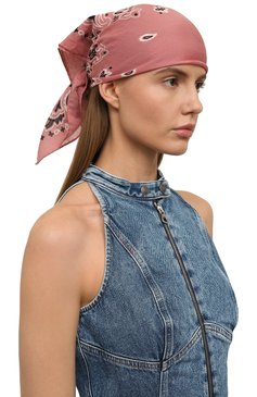 Женского хлопковая бандана DESTIN розового цвета, арт. C0T BANDANA | Фото 2 (Материал: Хлопок, Текстиль; Нос: Не проставлено; Принт: С принтом)