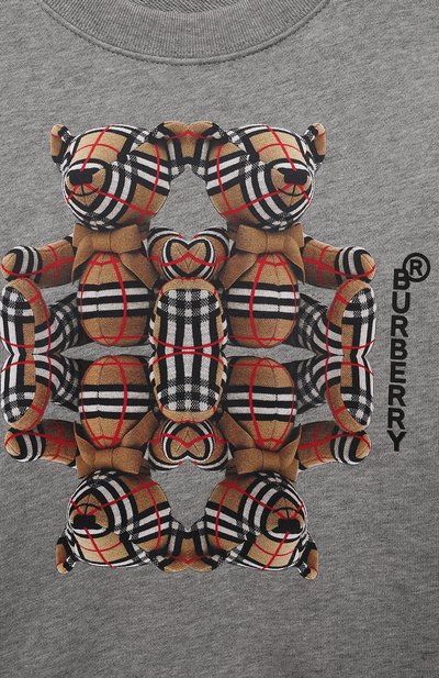 Хлопковый свитшот BURBERRY, арт. 8041214, фото 3