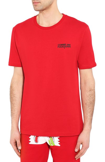 Хлопковая футболка COMME DES FUCKDOWN, арт. CDFU706P, фото 3