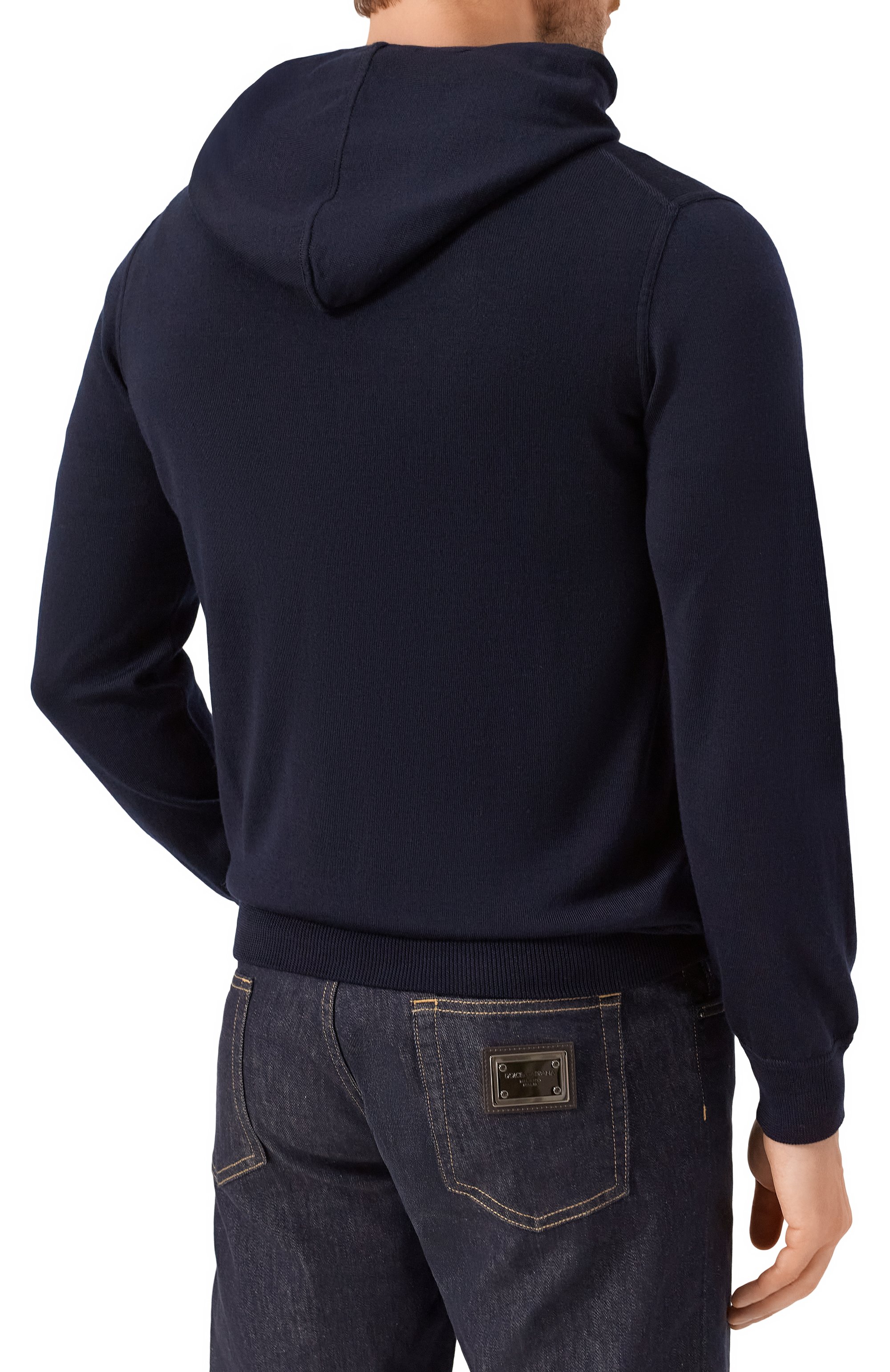 Шерстяное худи GRAN SASSO темно-синего цвета по цене 38300 руб., арт. 57122/14801, фото 4 Шерстяное худи GRAN SASSO, арт. 57122/14801, фото 4