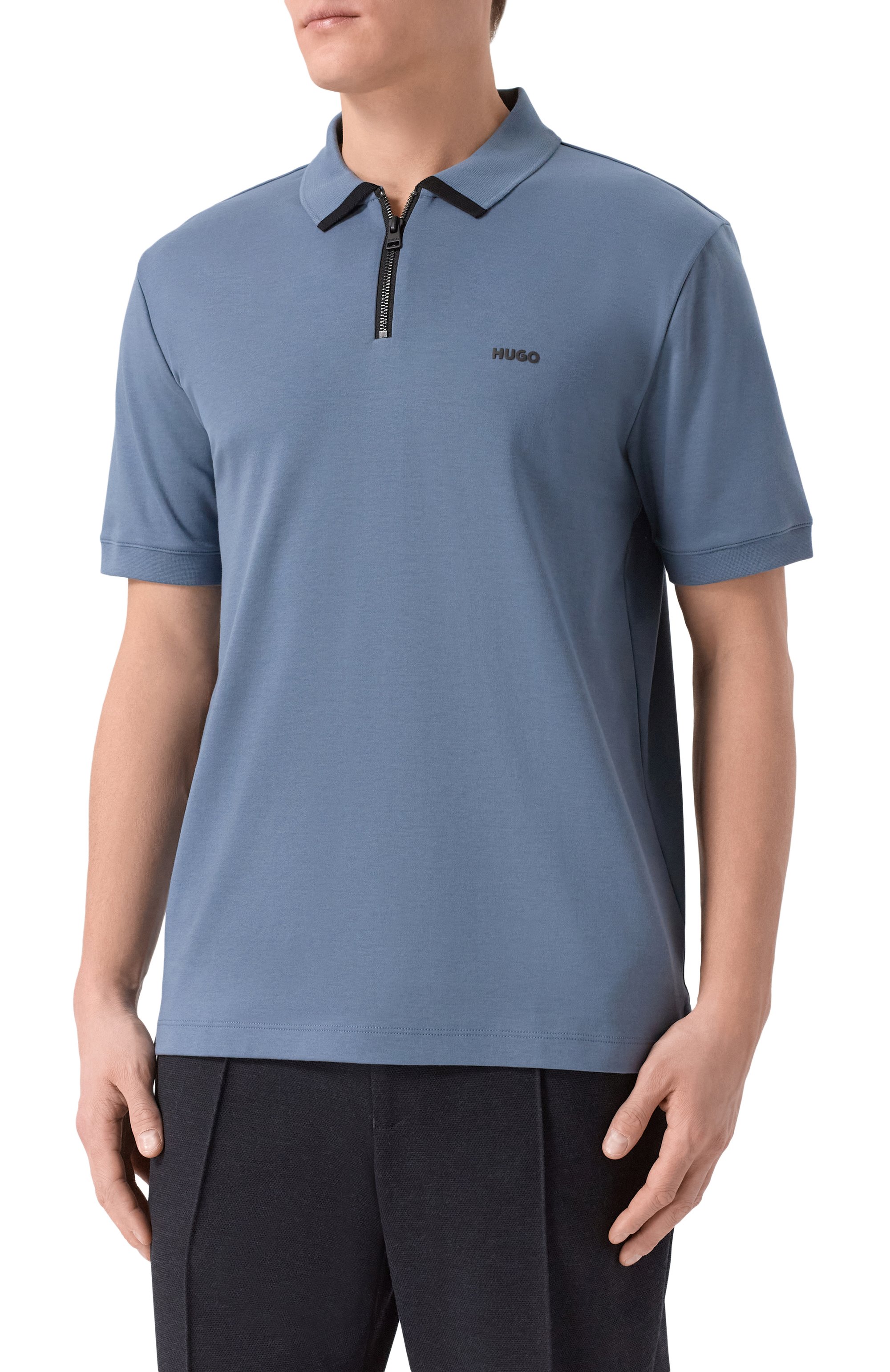 Хлопковое поло HUGO, арт. 50511721, фото 3
