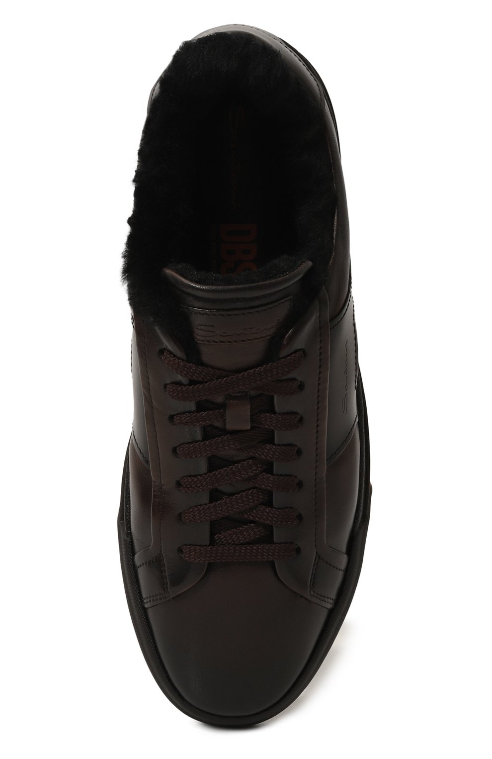 Кожаные кеды gloria SANTONI, арт. MBGG22018SM0PG0N, фото 6