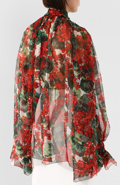 Шелковая блузка DOLCE & GABBANA, арт. F71Y6T/HS1ZV, фото 4