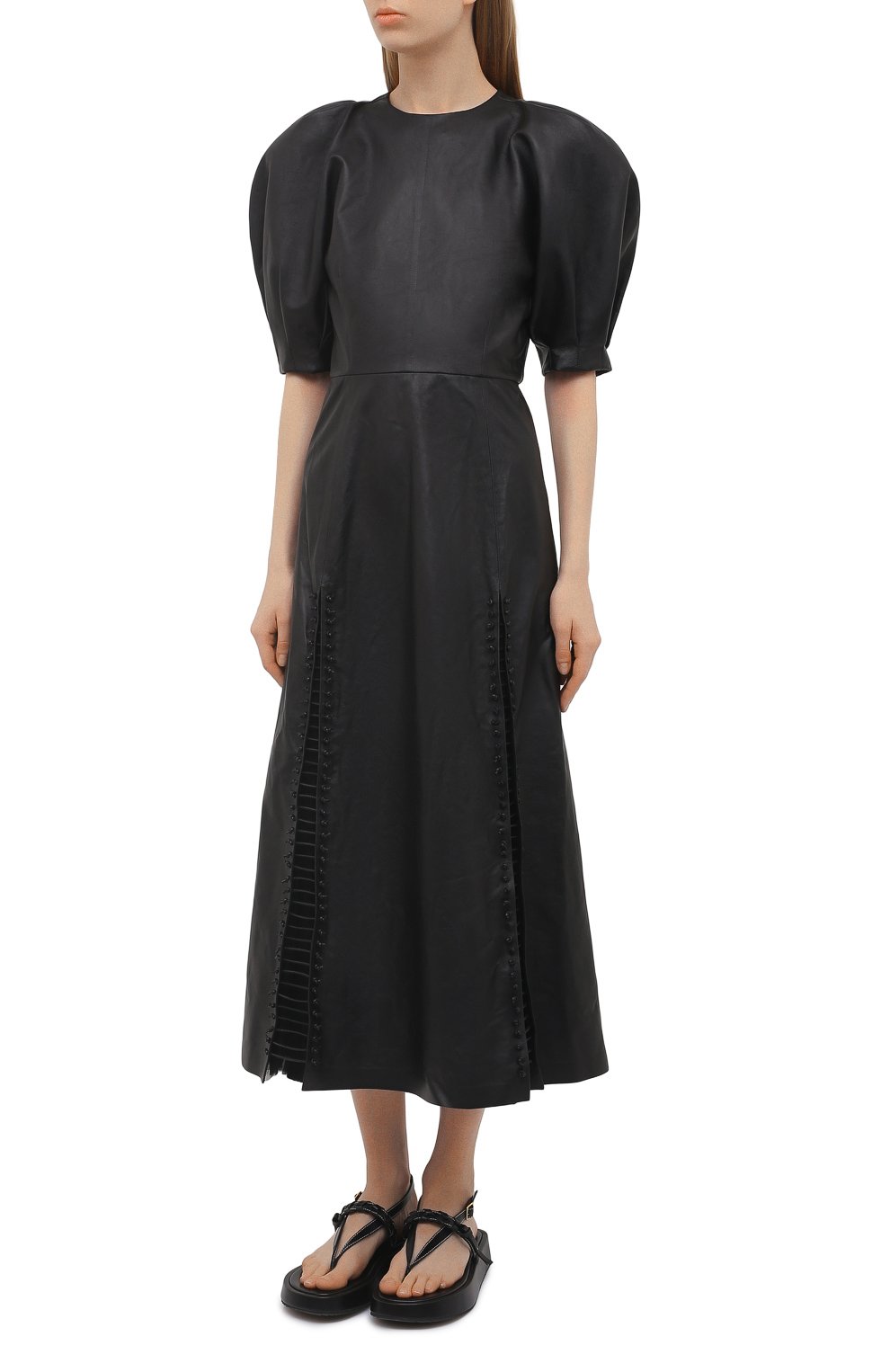 Кожаное платье GABRIELA HEARST, арт. 221420 L018, фото 3