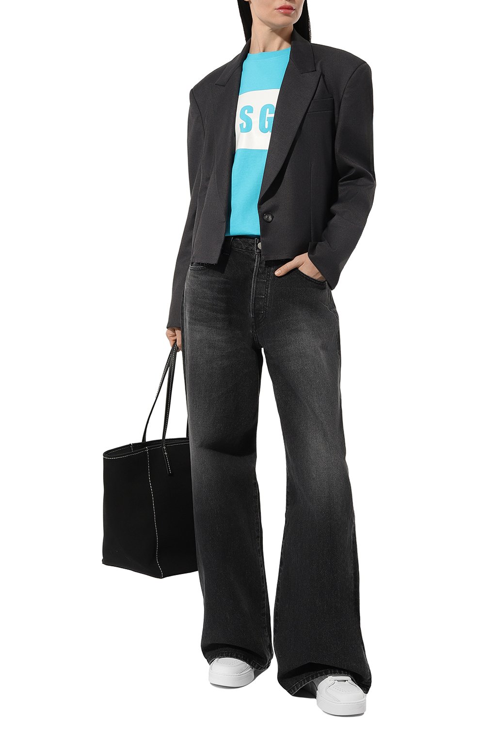 Хлопковая футболка MSGM, арт. 3641MDM520/247002, фото 2