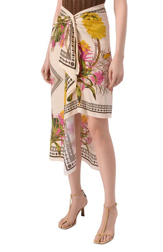 Юбка из вискозы Blumarine 2G281A Разноцветный  2G281A Фото 3