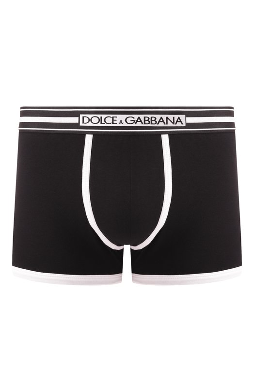 Хлопковые боксеры Dolce & Gabbana M4F13J/0NR50 Чёрный M4F13J/0NR50