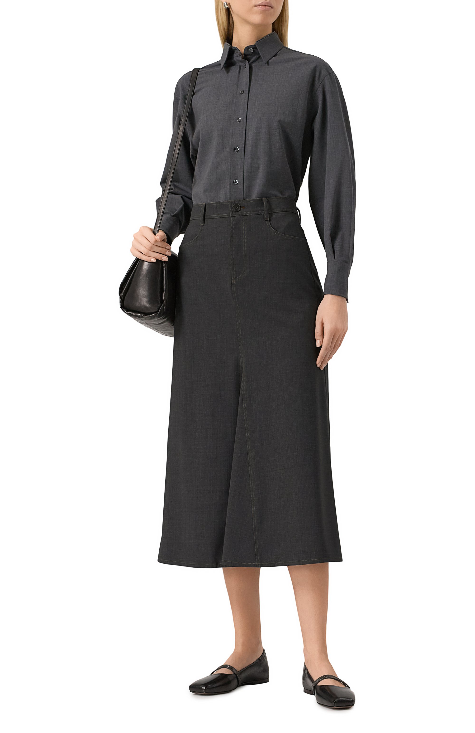 Шерстяная юбка BRUNELLO CUCINELLI, арт. M0W07G3740, фото 2