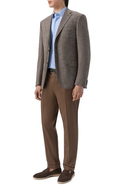 Сорочка BOSS голубого цвета по цене 13500 руб., арт. 50561627, фото 2 Сорочка BOSS, арт. 50561627, фото 2