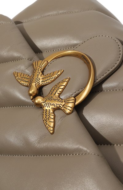 Сумка love puff PINKO хаки цвета по цене 56300 руб., арт. 100037/A0F2, фото 3 Сумка love puff PINKO, арт. 100037/A0F2, фото 3