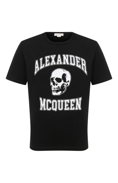Мужская хлопковая футболка ALEXANDER MCQUEEN, арт. 759442/QTAAW