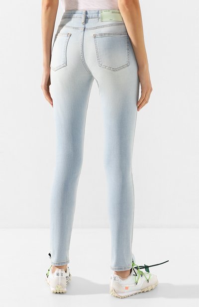 Джинсы OFF-WHITE голубого цвета по цене 49950 руб., арт. 0WYA003R20H300687100, фото 4 Джинсы OFF-WHITE, арт. 0WYA003R20H300687100, фото 4