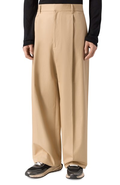 Хлопковые брюки DSQUARED2 бежевого цвета по цене 84400 руб., арт. S74KB1132/S41794, фото 3 Хлопковые брюки DSQUARED2, арт. S74KB1132/S41794, фото 3