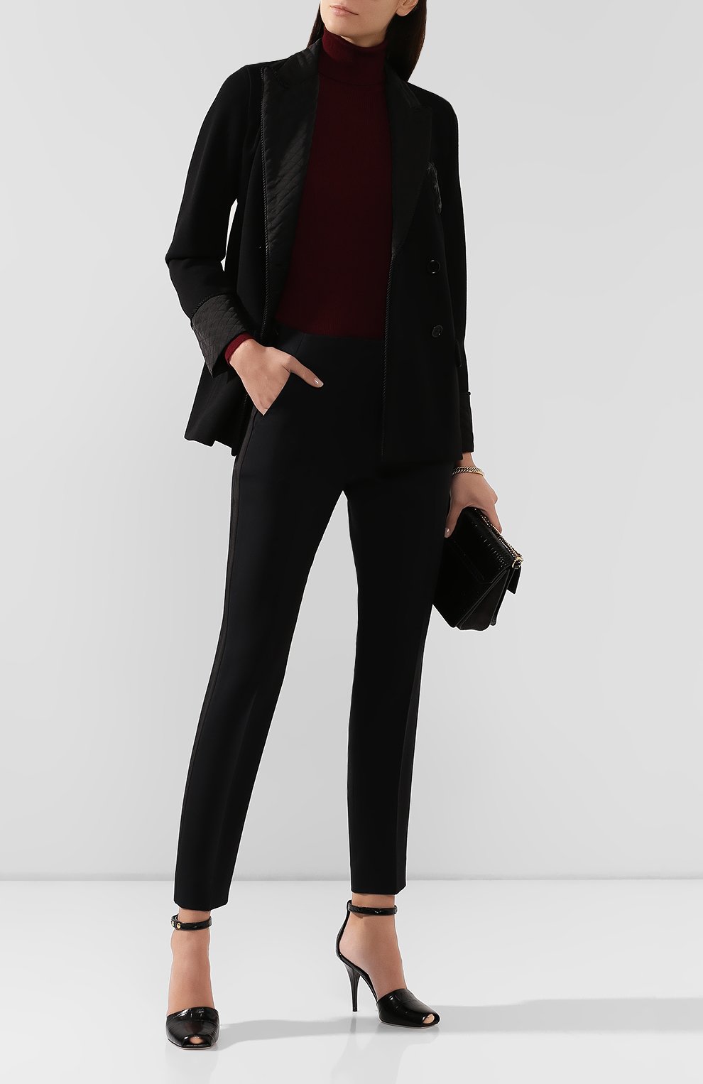 Брюки из смеси шерсти и шелка RALPH LAUREN, арт. 290690604, фото 2