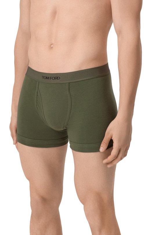 Хлопковые боксеры Tom Ford T4LC3/204 Хаки  T4LC3/204 Фото 2
