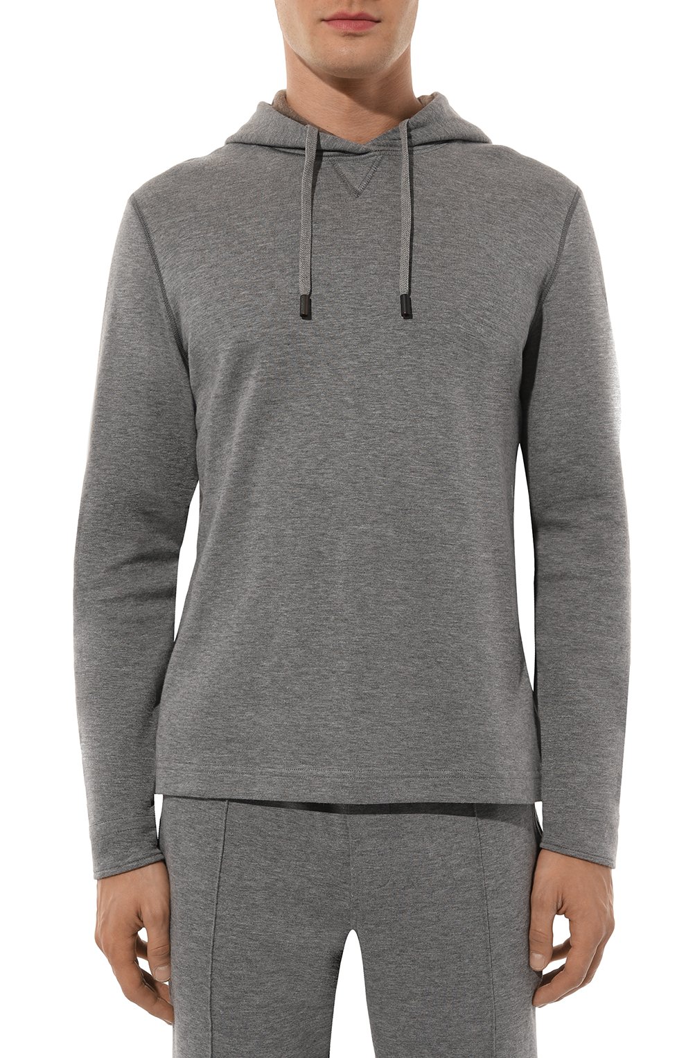 Худи из хлопка и кашемира CAPOBIANCO, арт. 17M433.LB00., фото 3