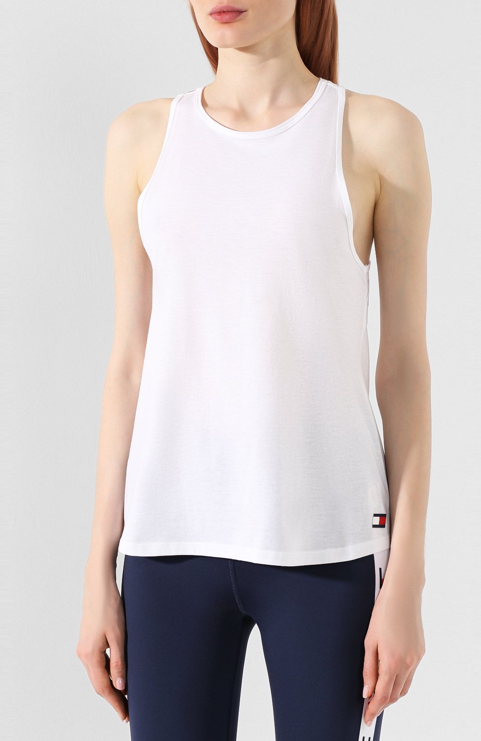 Топ TOMMY SPORT белого цвета по цене 4490 руб., арт. S10S100011, фото 3 Топ TOMMY SPORT, арт. S10S100011, фото 3