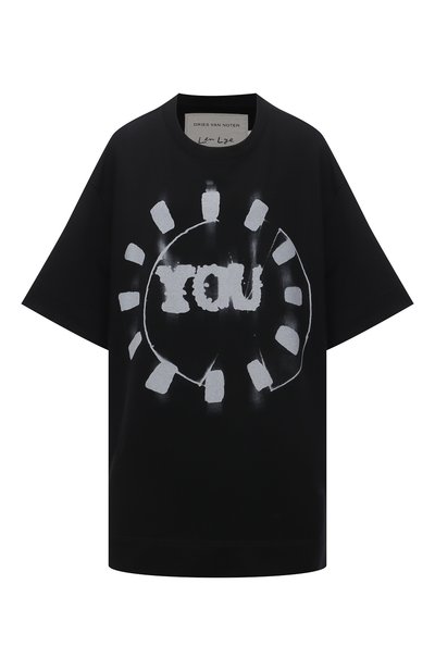 Хлопковая футболка DRIES VAN NOTEN, арт. 211-31157-2629, фото 1