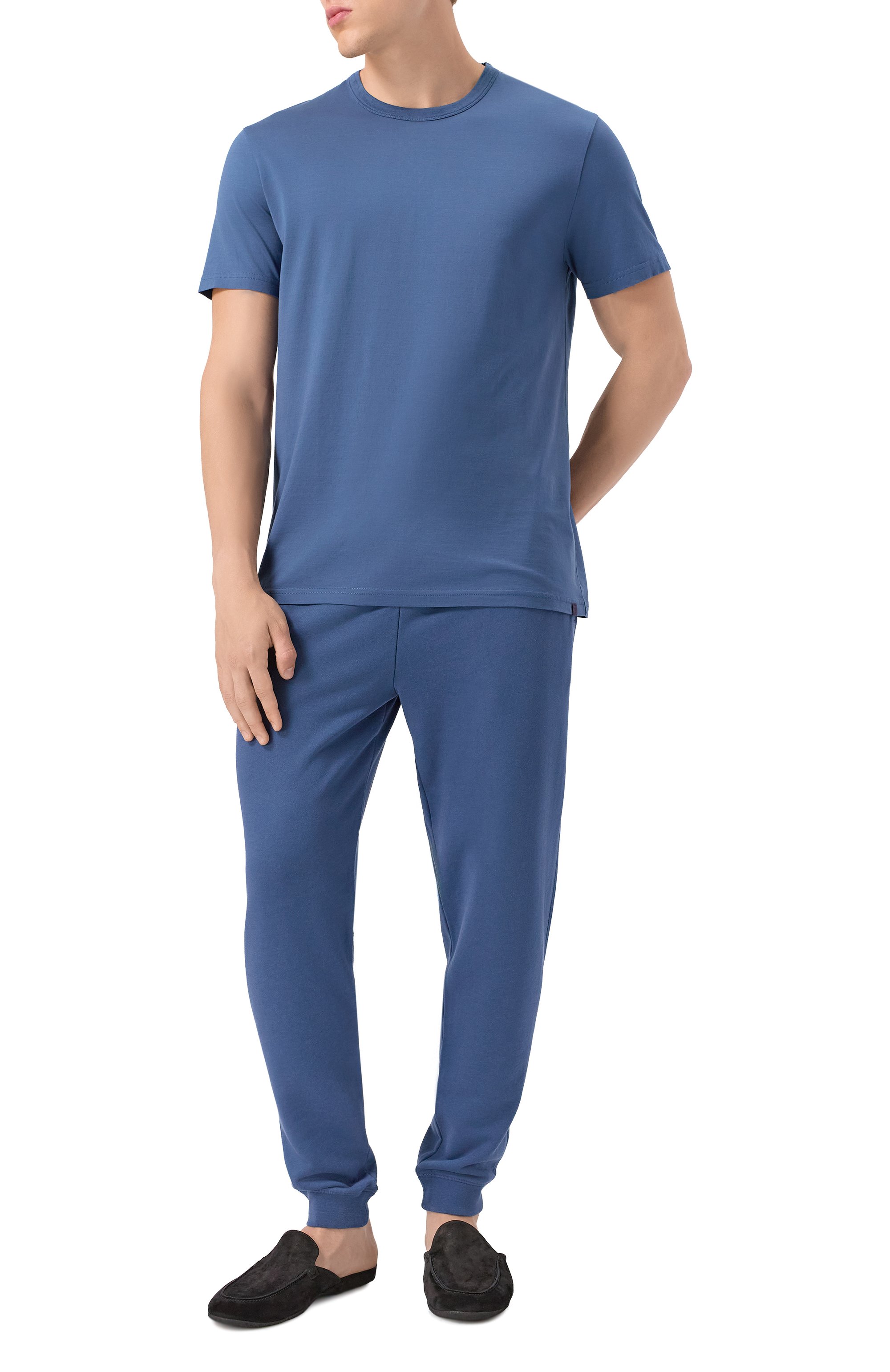 Хлопковые джоггеры DEREK ROSE, арт. 3173/QUIN001, фото 2