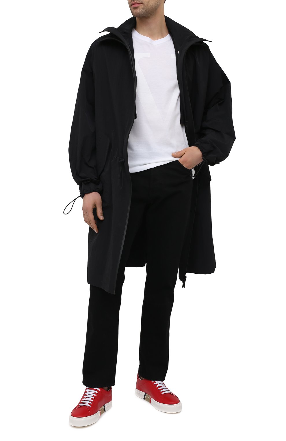 Кожаные кеды BURBERRY, арт. 8037194, фото 2