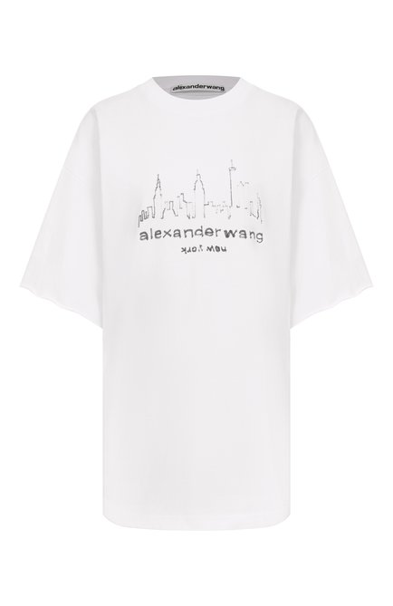Женская хлопковая футболка ALEXANDER WANG, арт. UCC3251842