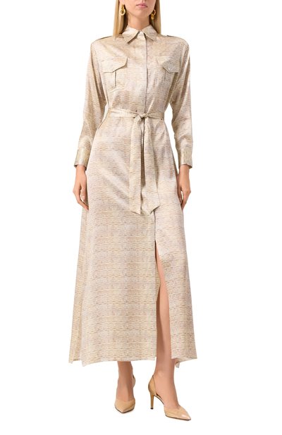 Атласное платье KITON, арт. D47321K0926E04, фото 3