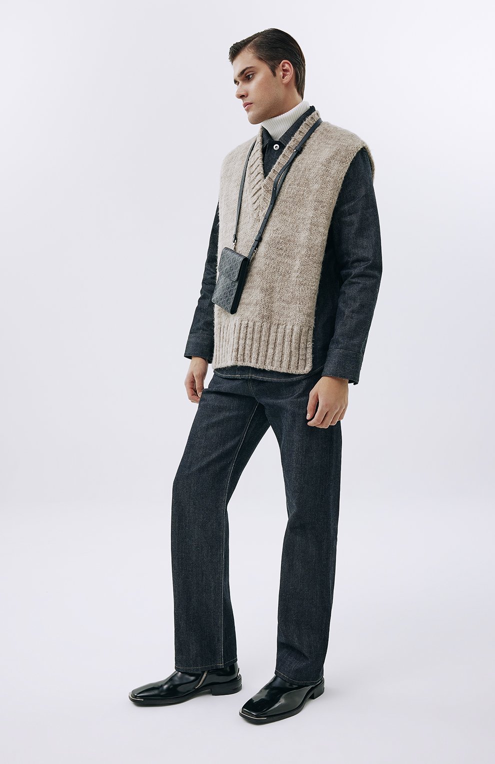 Кожаный чехол для телефона GIORGIO ARMANI, арт. Y2R674/YR54E, фото 7